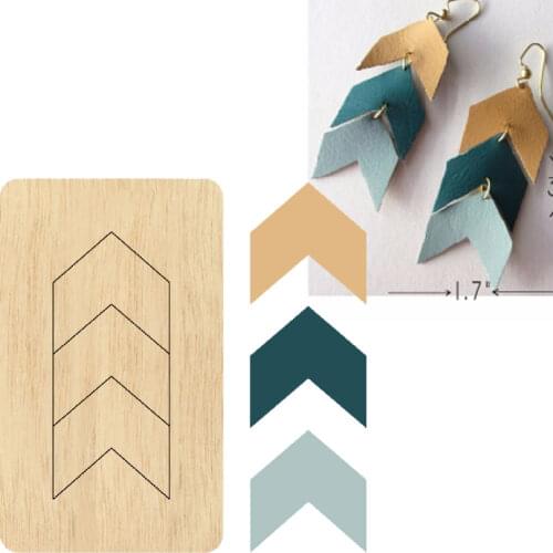 Punch Arrows Earrings Cutting Mold Wood Dies For Leather Blade Rule Cutter For DIY Leather Crafts