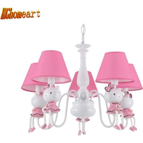 HGhomeart Modern cartoon energy saving cartoon chandelier children room lights girl princess bedroom lights