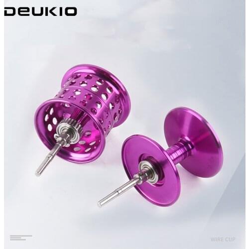 DEUKIOAll Metal Aluminum Alloy DIY Deep Shallow Purple Fishing Spool for BMAX3 SMAX3 PMAX3 ORRA2 SX Bait Casting Reel Spool