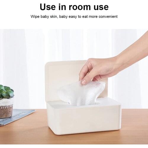 Paper Mask Storage Box Wet Tissue Box Baby Wipes Dispenser Holder Household Dust-proof Tissue Box With Lid Kitchen Seal Design
