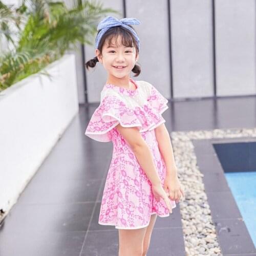 Swimsuit Kids Girls Children Girls Swimsuits Swimming Baby Girls Swimming Girl Bathing Suit Biquini Cap+Swimwear Children Girls