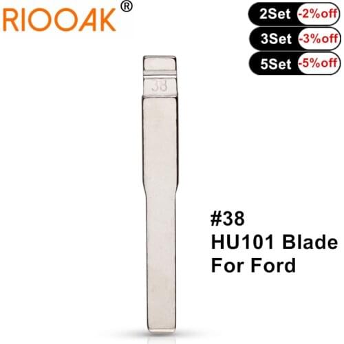 20pcs Replacement Car Key Blade HU101 #38 KD VVDI Remote Blade For Ford Fusion Focus Mondeo Land Rover Jaguar