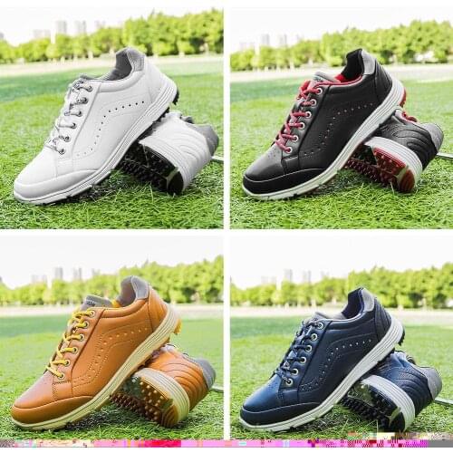 Fashion Waterproof Men Golf Shoes Professional Lightweight Golfer Footwear Outdoor Golfing Sport Trainers Athletic Sneakers