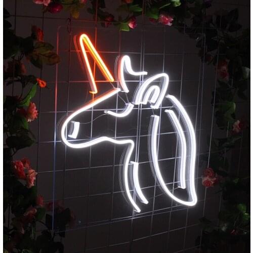 Neon Light Sign Custom Anime Horse Led Flex Visual Artwork Bar Home Club Wall Hanging Decor Christmas Ornament Personalized Gift