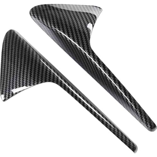 Real Carbon Fiber Trim 2pcs Carbon Fiber Car Camera Cover Replacement for Tesla Model 3 Model S Model X Model Y Vehicles