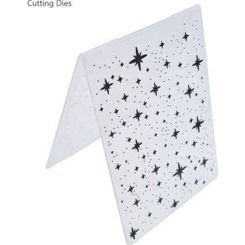 Star Pattern Plastic Embossing Folder For Card Scrapbooking Photo Album Paper Making Craft Template Mold