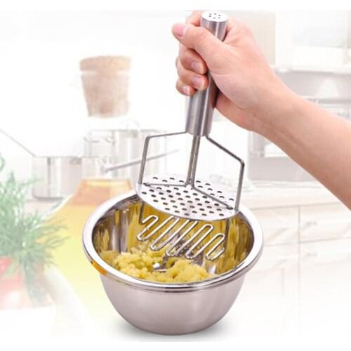 Steel Potato Stainless Mud Mixer Double Layered Potato Masher Household Mud Machine Kitchen Potato Pressure Cheese Crushed Mud