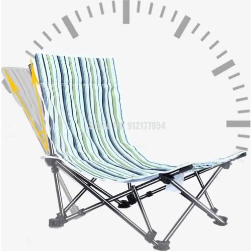 Light Weight Folding Deck Chair Lunch Break Bed Back Chair Beach Home Multifunctional Portable Chair Adjustable Deck Chair