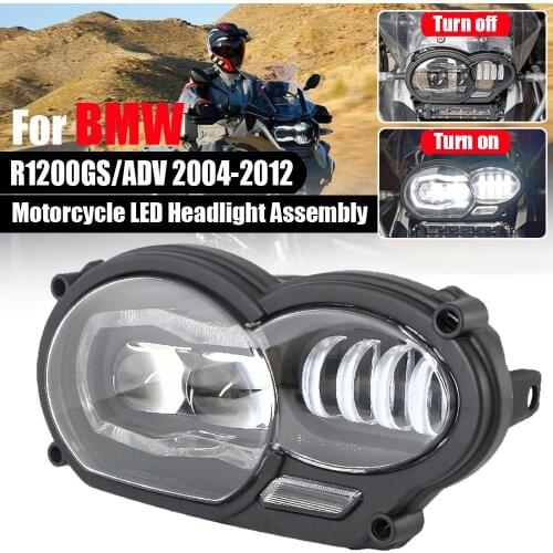 Motorcycle LED Headlight Assembly For BMW R1200GS Adventure R 1200 GS R1200 GS ADV Oil Cooler 2004-2012 Head Light Lamp Headlamp