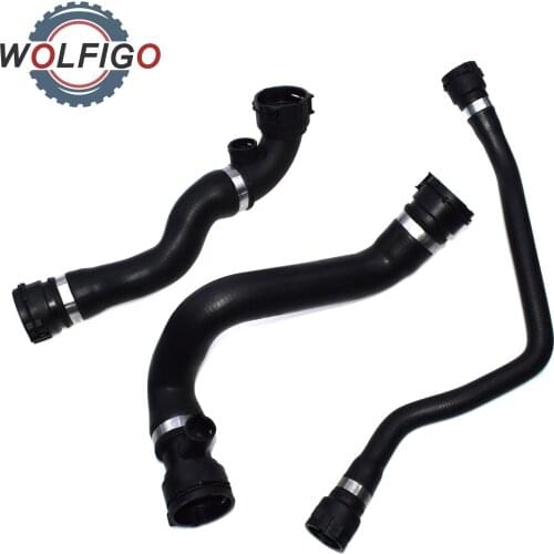 WOLFIGO Upper Lower Radiator Coolant Hose Expansion Tank Pipe For BMW E46 323i 325i 328i 323Ci 325Ci 328Ci 330xi 17127510952