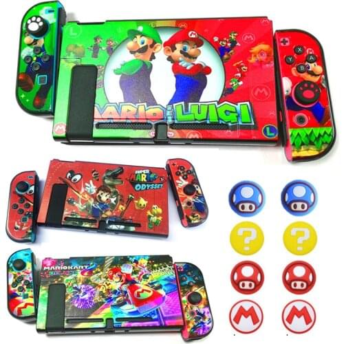 Super Mario Protective Case for Nintendo Switch Console Animal Protection Clear Cover for Switch Lite Cute Case Shipping Free