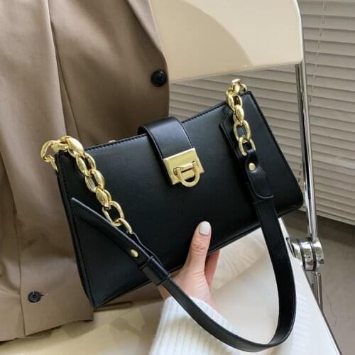 Solid Color Crossbody Bags for Women Leather Messenger Bag Sac A Main Female Shoulder Bags for Girls Chain Handbags Fashion 2021