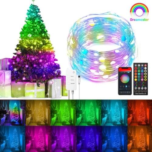 5/10M Fairy Lights RGB Fairy String Lights Light Copper LED String Lights Colorful Light String Set Fairy Lights LED Night Light