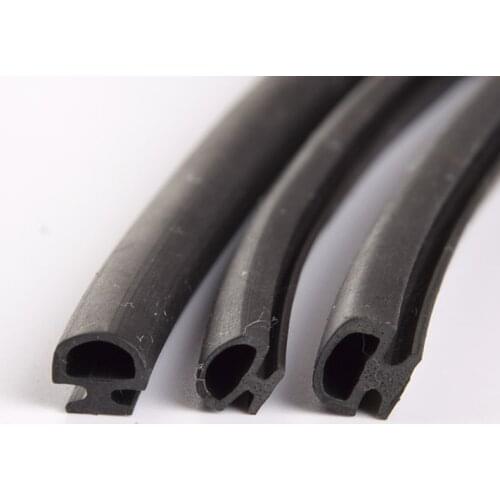 Aluminium Door Window EPDM Rubber Sealing Strip Sliding Screen Sash Seals Gasket 5mm x 7mm x 8mm 6mm x 8mm x 8mm 10m Black
