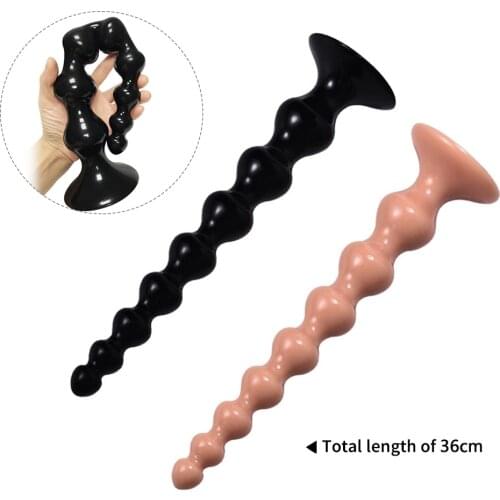 Long Anal Plug Butt Plug Anus Backyard Masturbation Anal Beads Sex Toy For Gay Man Couple Masturbator Prostate Massager Sex Shop