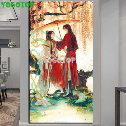 Anime Love 5D DIY Diamond Painting"Tian Guan Ci Fu"Full Round Diamond Embroidery Art Diamond Mosaic PHOTO CUSTOM YY4778