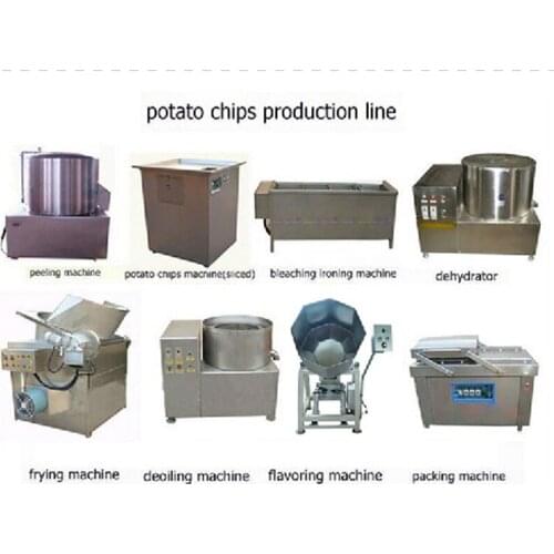 Free shipping automatic industrial potato chips making or maker machine french fries production chain line on sale