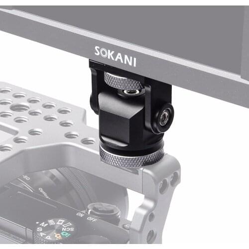 EzRig-01 Monitor Holder Mount On Camera Pan 360 degree Tilt 180 degree with Cold Shoe Mount and 1/4'' Mount