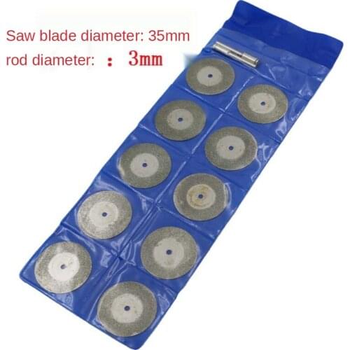 35mm Diamond Slicing Disk Saw Blade Silicon Carbide Tooth Grinding Disc Jade Slice Electric Grinding Hanging Mill Electric Drill