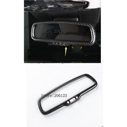 For Alfa Romeo Giulia Stelvio 2017 Car-styling Interior Rearview Mirror Frame Cover Trim car Accessories automobiles