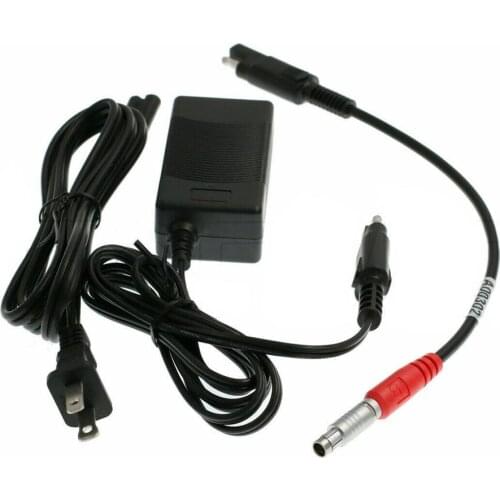 EDC117 AC-DC 12V SAE Adapter with A00302 Power Cable for Topcon GPS Hiper Series Legacy Series GA GB Plus GR-3 GR-5