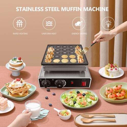 25-Holes 950W Electric Rapid Heating Waffle Maker Muffin Pancake Machine Kitchen Appliance Kitchen Cookware Pans Home Tools New