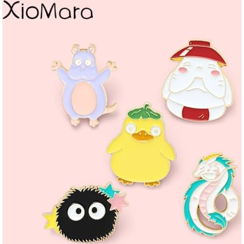 Anime Materialization of the Spiritual World Enamel Pins Story Brooches Lapel Badges Jewelry Wholesale Fashion Gift for Friends