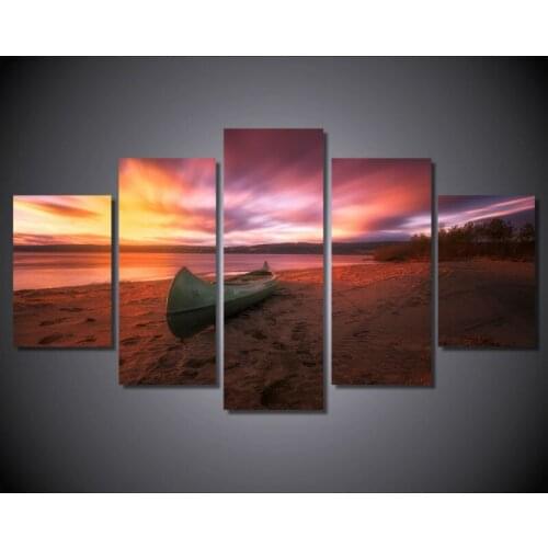 HD Print 5pcs canvas wall art seascape painting modern home decor wall art picture for living room decor painting