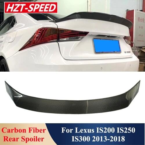 Art Style Real Carbon Fiber Rear Trunk Wing Spoiler Car Body Modification Part Kit For Lexus IS200 IS250 IS300 2013-2018