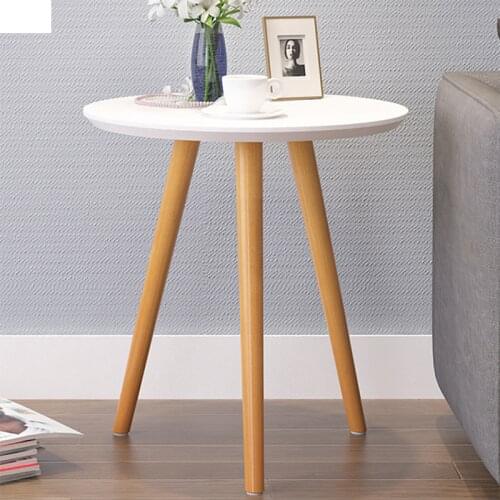 Creative Fashion Corner Table Side Table Simple Modern Living Room Small Coffee Table Mini Table Round Table Solid Wood