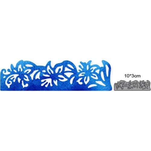 Metal Cutting Dies Cut Mold Flower Leaf Edge Border Decoration Scrapbook Paper Craft Knife Mould Blade Punch Stencils dies