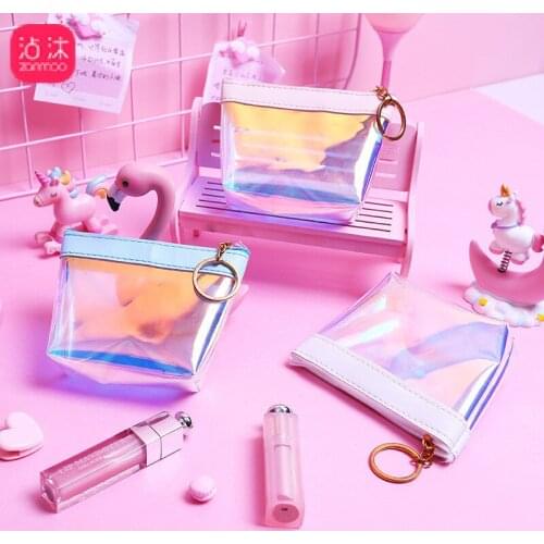 Fashion laser waterproof small Coin Purses woman wallet Card Holder Key Money Bags for Girls Ladies Purse Fashion Change Pouch