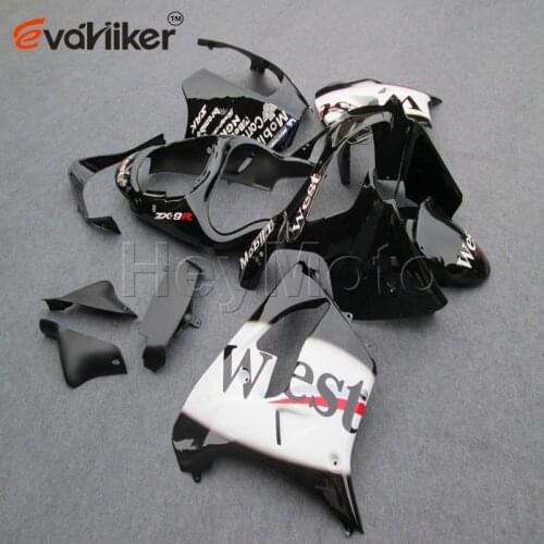 ABS Plastic fairing for ZX9R 2000 2001 white black ZX 9R 00 01 Body Kit motorcycle panels H2