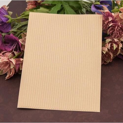 Plastic Embossing Folder Template DIY Scrapbook Photo Album Card Craft Stripe E56C