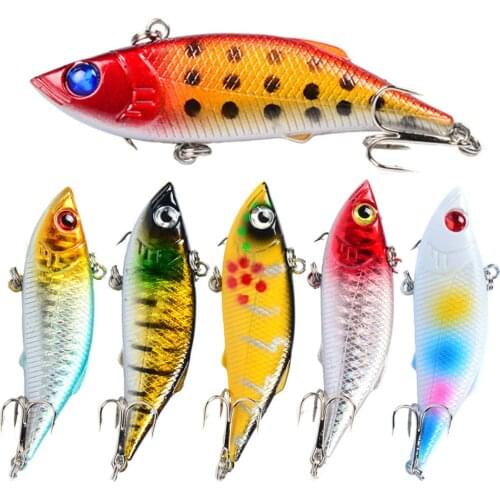 POETRYYI 7.4cm 13g VIB Crankbaits Wobbler Fishing Rattlin for Pike Fishing Lure Artificial Hard Sinking Fishing Lures Crank Bait
