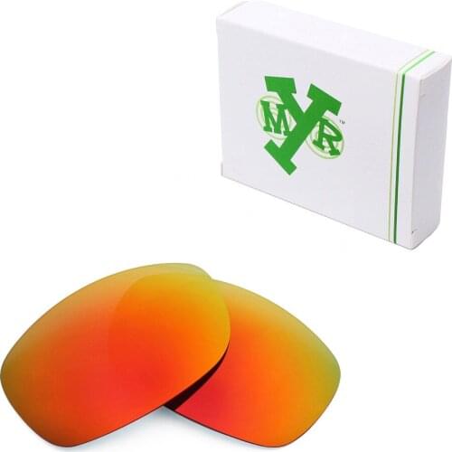 Mryok POLARIZED Replacement Lenses for Oakley Sideways Sunglasses Fire Red
