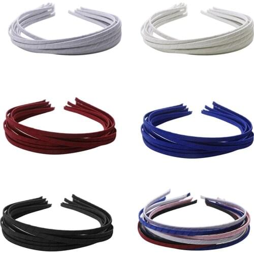 10x Alice Band Headband Hair Hoop Womens 5mm Hair Band DIY Hair Accessories