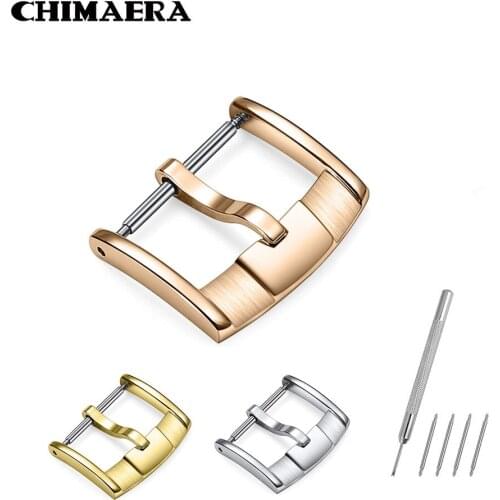 CHIMAERA Watch Buckle Clasp Stainless Steel 14mm 16mm 18mm 20mm for Omega Tissot or Others Watch Strap