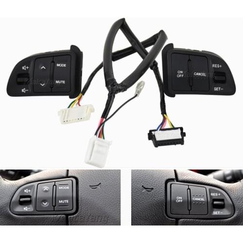 Common cable with button switch For Kia sportage SL Steering Wheel Audio Cruise Control Buttons with back light