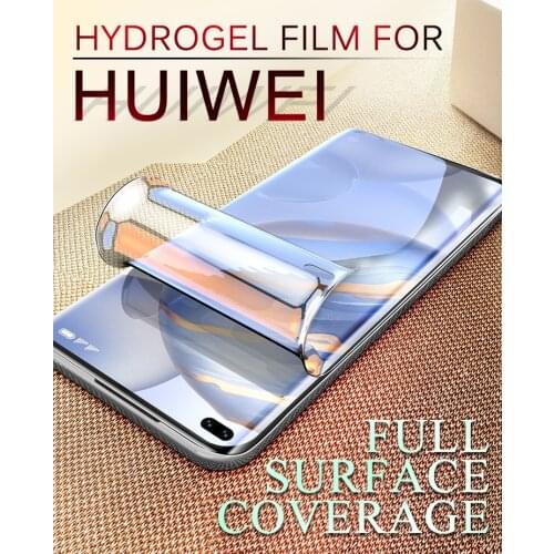 Screen Protector For Huawei P40 Pro Hydrogel Film P30 P20 P9 P10 Lite Soft Full Coverage Protective Nova 5 6se 7Pro TPU Membrane