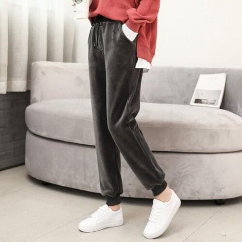 Women Autumn Gym Sweatpants Solid Thick Warm Winter Workout Fleece Trousers Female Sport Pants Casual Running Pantalones Mujer