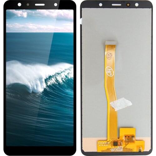AAA+ 6.0" For Samsung Galaxy A7 2018 A750 SM-A750F A750F LCD Display Touch Screen Digitizer Assembly with Frame