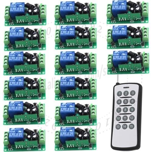 DC 12V 1CH 1 CH Wireless Remote Control Switch Remote Light on off Radio relay Module Receiver Transmitter 315 MHz Smart Home