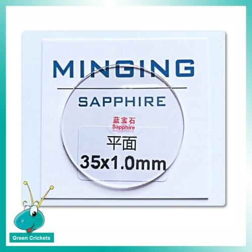 1 Pair/lot 1.0mm 33mm~34.5mm Sapphire Watch Glass,Replacement Watch Sapphire Glass