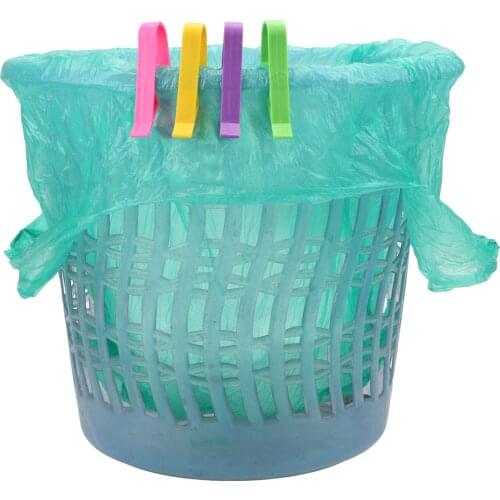 10pcs/2pcs Garbage Can Waste Bin Trash Bag Fixed Clip Wash Cloth Clip Holder Bathroom Kitchen Storage Sealing Clip Towel Hooks