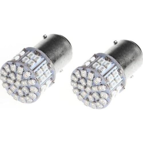 2PCS Super Bright LED Replacement Light Bulbs for Turn Lights Backup Lights Stoplights - Red (1157, Double Contact BAY15D)