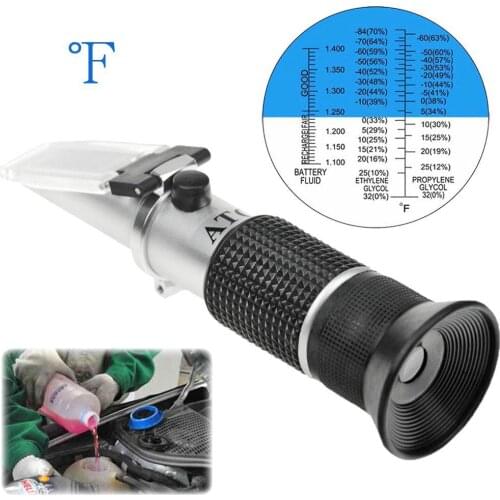 50% HOT SALES!!!Automatic Car Vehicle Battery Antifreeze Fluids Refractometer Glycol Tester