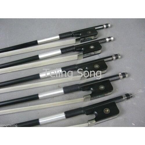 5pcs of High Quality black Carbon fiber cello bow 3/4