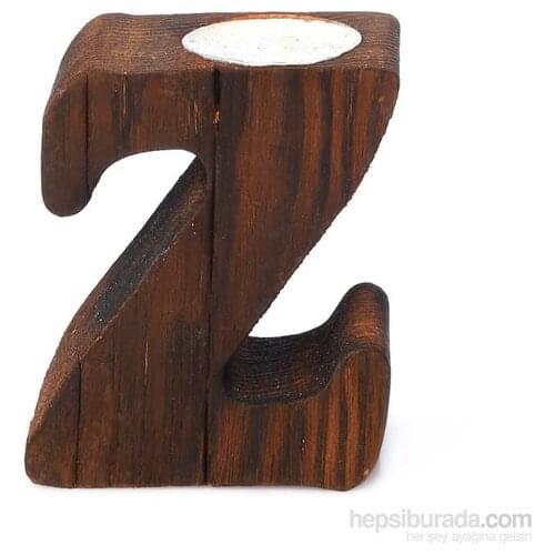 Dessen Wood Decorative Letter Z candle holder candle and candlestick свеча и подсвечник vela y candelero