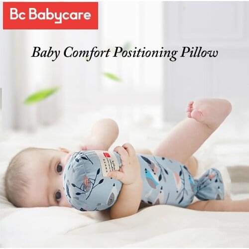 BC Babycare 100%Cotton Baby Comfort Pillow Anti-rollover Side Sleeping Cassiae Breathable Anti-vomiting Milk Newborn Pillow Toy